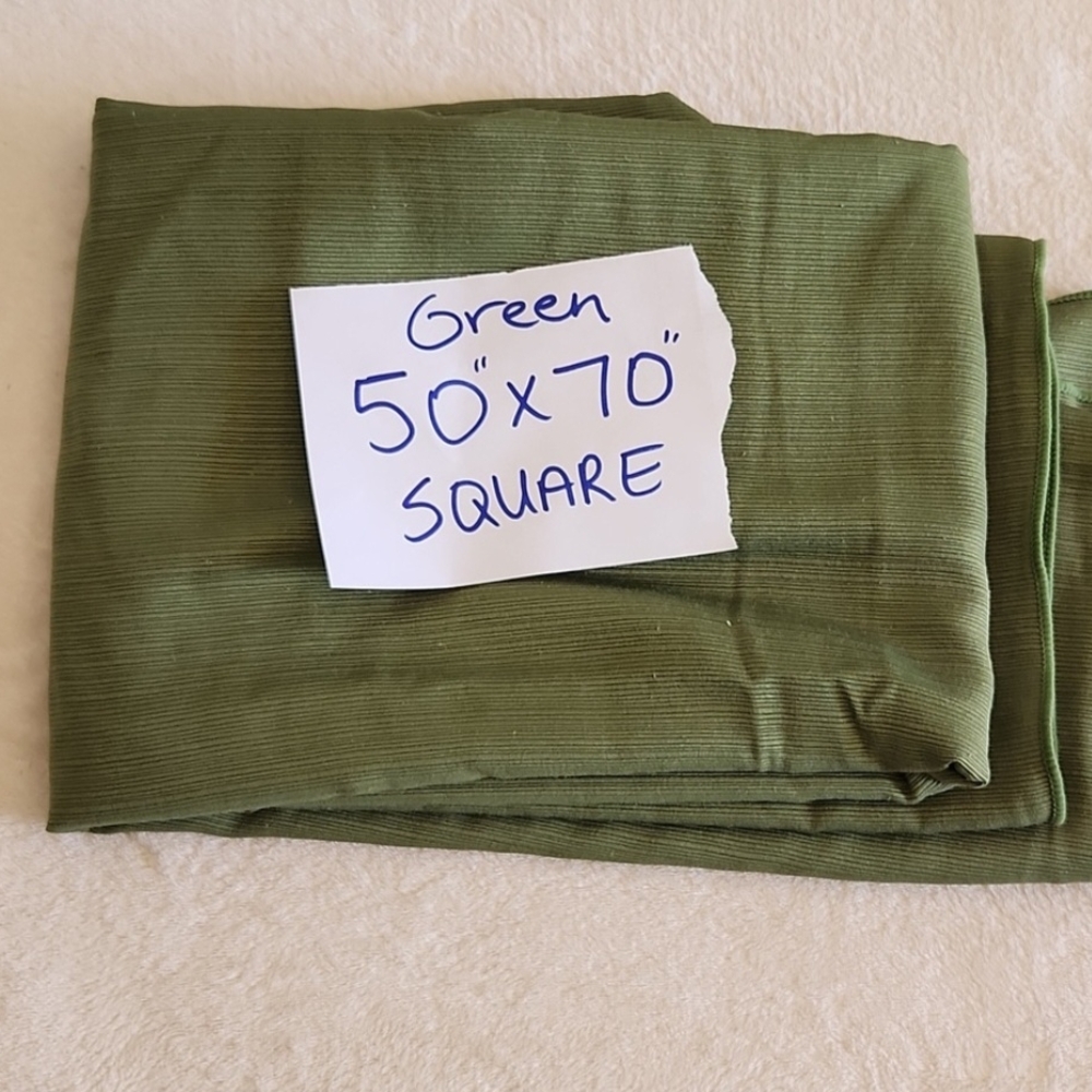 Green Square Fabric 50x70